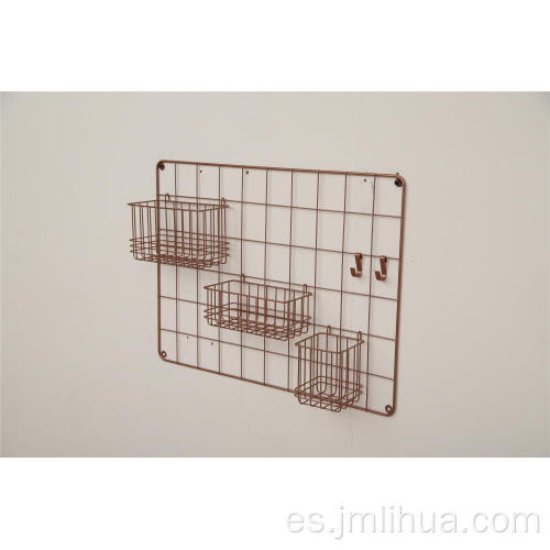 cesta de alambre colgante para pared